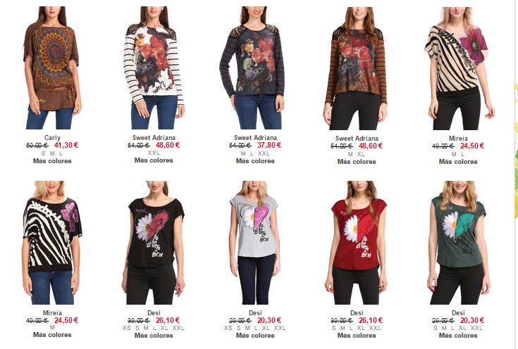 Espinas evolución textura Desigual Rebajas 2015: ropa online con los mejores precios