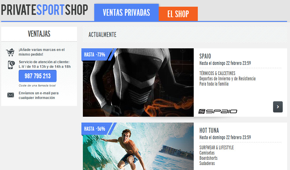 privatesportshop opiniones