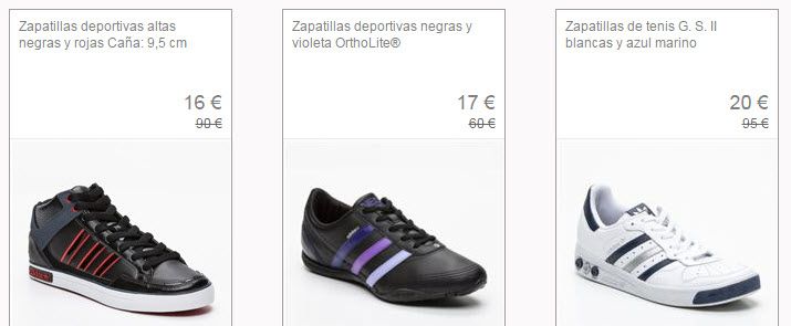 venta privada zapatillas adidas