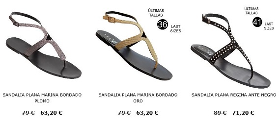 sandalias planas