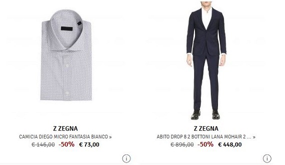 ermenegildo zegna trajes y camisas