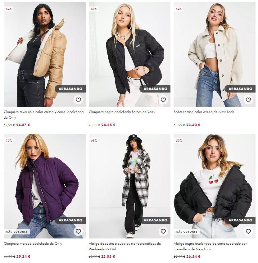 abrigos black friday asos